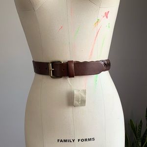 J. CREW Leather Braided Belt